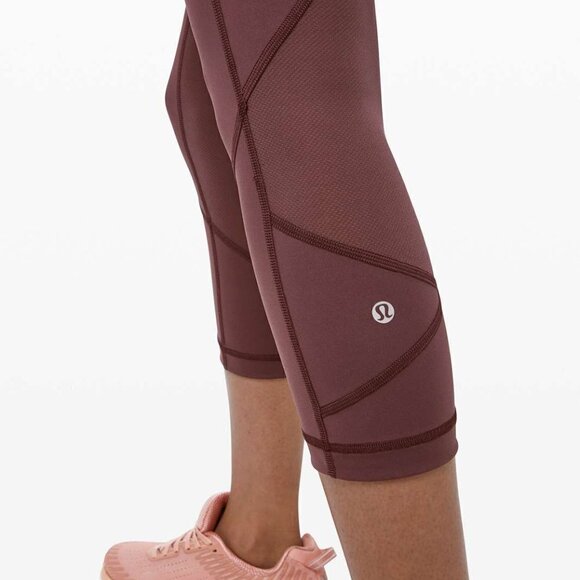 Lululemon Pace Rival Crop *22" Cherry Cola - Picture 8 of 16
